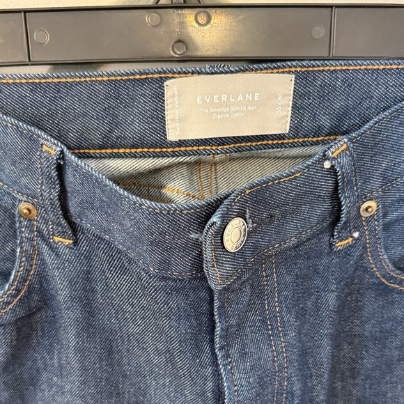 Everlane Men's Deep Indigo Relaxed Jeans - Picture 2 of 5